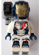 Minifig No: sh1035  Name: Iron Legion - Dark Blue Head, One Piece Helmet, Stud Shooter