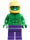 Minifig No: sh1043  Name: Hulk - Minifigure, Dark Purple Legs, Helmet (76312)