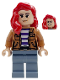 Minifig No: sh1062  Name: Mary Jane - Medium Nougat Jacket, Red Hair