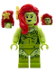 Minifig No: sh1086  Name: Poison Ivy - Lime Outfit, Yellowish Green Arms, Flower