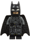Minifig No: sh1121  Name: Batman - Dark Bluish Gray Suit, Cowl with White Eyes, Black Boots