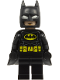 Minifig No: sh1123  Name: Batman - Black Suit, Yellow Belt with Medium Nougat Details, Cowl with White Eyes, Flexible Rubber Cape