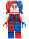 Minifig No: sh260  Name: Harley Quinn - Blue and Red Hands and Pigtails