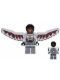 Minifig No: sh261  Name: Falcon - Light Bluish Gray and Dark Red Wings