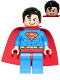 Minifig No: sh300  Name: Superman - Red Eyes on Reverse, Spongy Soft Knit Cape