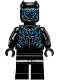 Minifig No: sh478  Name: Black Panther - Claw Necklace, Metallic Light Blue Highlights