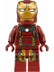 Minifig No: sh498  Name: Iron Man Mark 43 Armor (Trans-Clear Head)