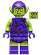 Minifig No: sh545  Name: Green Goblin - Dark Purple Outfit