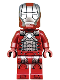 Minifig No: sh566  Name: Iron Man Mark 5 Armor (Trans-Clear Head)