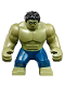 Minifig No: sh577  Name: Hulk with Black Hair and Dark Blue Pants