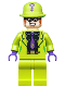 Minifig No: sh593  Name: The Riddler - Black Shirt and Dark Purple Tie
