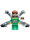 Minifig No: sh616  Name: Dr. Octopus (Otto Octavius) / Doc Ock - Green Outfit with Arms without Stickers