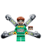 Minifig No: sh616s  Name: Dr. Octopus (Otto Octavius) / Doc Ock - Green Outfit with Arms with Stickers