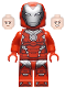 Minifig No: sh665  Name: Rescue (Pepper Potts) - Red Armor