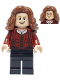 Minifig No: sh732  Name: The Scarlet Witch (Wanda Maximoff) - Plain Black Legs, Reddish Brown Hair