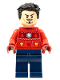 Minifig No: sh760  Name: Tony Stark - Christmas Sweater