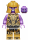 Minifig No: sh773  Name: Thanos - Pearl Gold Legs, Medium Lavender Arms, Pearl Gold Helmet