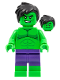 Minifig No: sh798  Name: Hulk - Minifigure, Dark Purple Pants, Short Tousled Hair