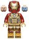 Minifig No: sh806  Name: Iron Man - Pearl Gold Armor and Legs