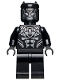 Minifig No: sh807  Name: Black Panther - Claw Necklace, Pearl Dark Gray Highlights