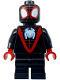 Minifig No: sh867  Name: Spider-Man (Miles Morales) - Black Medium Legs, White Spider Logo