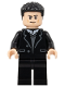 Minifig No: sh884  Name: Bruce Wayne - Black Suit, Coiled Hair