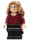 Minifig No: sh897  Name: The Scarlet Witch (Wanda Maximoff) - Plain Black Legs, Medium Nougat Hair, Dark Red Cloth Skirt
