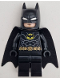 Minifig No: sh899  Name: Batman - Black Suit, Gold Belt, Cowl with White Eyes, Neutral / Angry with Bared Teeth