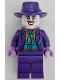 Minifig No: sh900  Name: The Joker - Dark Turquoise Bow Tie, Plain Legs, Fedora