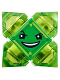 Minifig No: shg022  Name: Kryptomite - Green, Small Crystals (Pyramids)