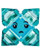 Minifig No: shg023  Name: Kryptomite - Blue, Small Crystals