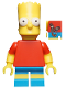 Minifig No: sim008  Name: Bart Simpson, The Simpsons, Series 1 (Minifigure Only without Stand and Accessories)