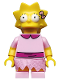 Minifig No: sim030  Name: Lisa, The Simpsons, Series 2 (Minifigure Only without Stand and Accessories)