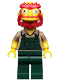 Minifig No: sim039  Name: Groundskeeper Willie, The Simpsons, Series 2 (Minifigure Only without Stand and Accessories)