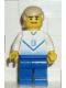 Minifig No: soc084  Name: Soccer Player White & Blue Team with shirt #10