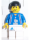 Minifig No: soc103  Name: Soccer Player French Team, White Legs Player 3
