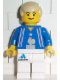 Minifig No: soc104  Name: Soccer Player French Team, White Legs Player 4