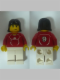 Minifig No: soc121s  Name: Soccer Player Red - Adidas Logo, Red and White Torso Stickers (#9)