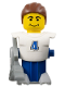 Minifig No: soc153s  Name: McDonald's Sports Soccer Player White/Blue with Stickers