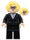 Minifig No: soc168  Name: Soccer Coach - Black Suit, Glasses, Bright Light Yellow Hair
