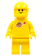 Minifig No: sp007new  Name: Classic Space - Yellow with Airtanks and Motorcycle (Standard) Helmet (Reissue)