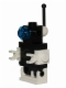 Minifig No: sp079  Name: Futuron Droid, Black with White Base, Arms, and Antenna Base