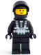 Minifig No: sp134  Name: Blacktron 1 with Back Print