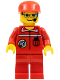 Minifig No: spp007  Name: Space Port - Ground Control, Red Cap