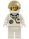 Minifig No: spp016  Name: Space Port - Astronaut C1, White Legs, White Helmet, Gold Large Visor