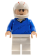 Minifig No: sr001  Name: Speed Racer, Blue Pullover