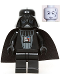 Minifig No: sw0004a  Name: Darth Vader (Light Bluish Gray Head)