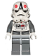 Minifig No: sw0177  Name: AT-AT Driver - Red Imperial Logo, Bluish Grays, Black Head, Stormtrooper Helmet