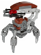 Minifig No: sw0441a  Name: Droideka (Destroyer Droid) - Flat Silver Arms Mechanical