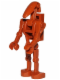 Minifig No: sw0467b  Name: Battle Droid Dark Orange with Back Plate